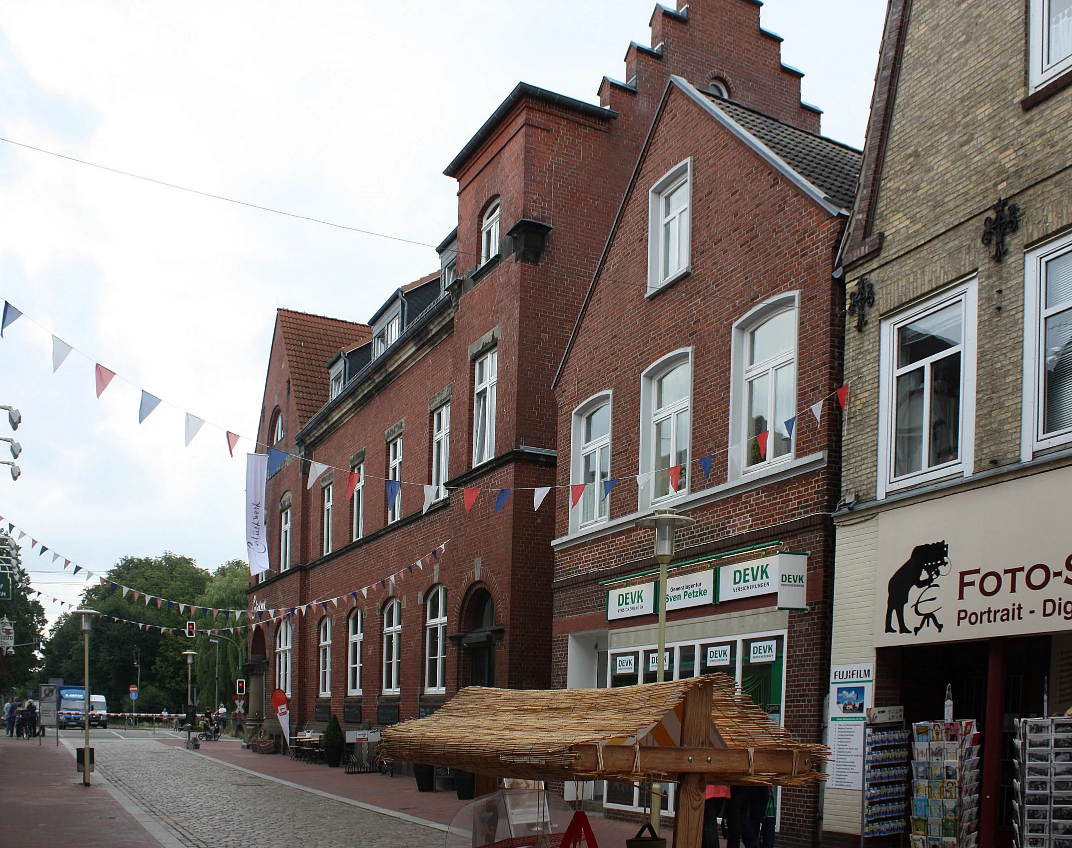 Schleswig: Glückstadt, die Häuser Große Kremper Straße 1-5